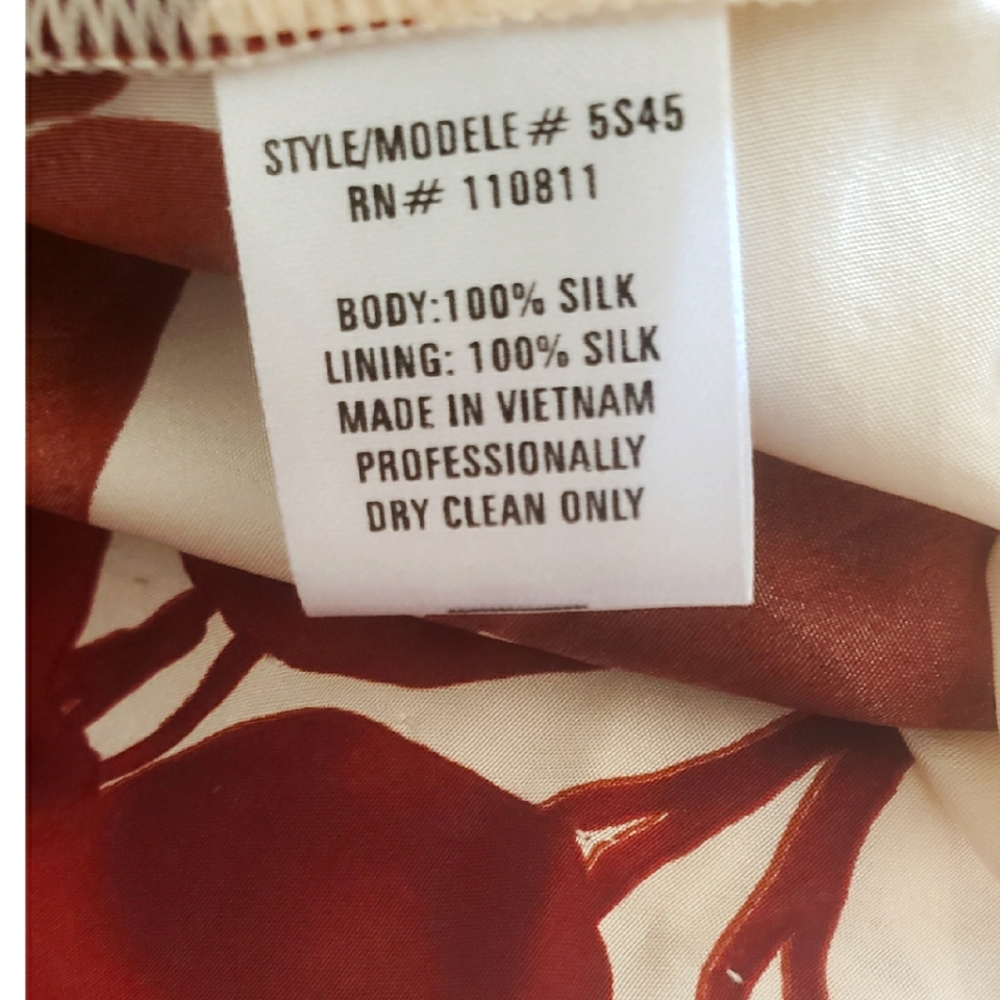 YOANA BARASCHI 100% Silk Skirt Size 2 - Picture 5 of 7